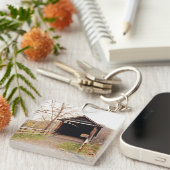 屋根付き橋 キーホルダー (正面右)