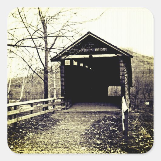 屋根付き橋 スクエアシール (正面)