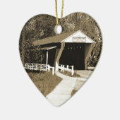 屋根付き橋 セラミックオーナメント (左)