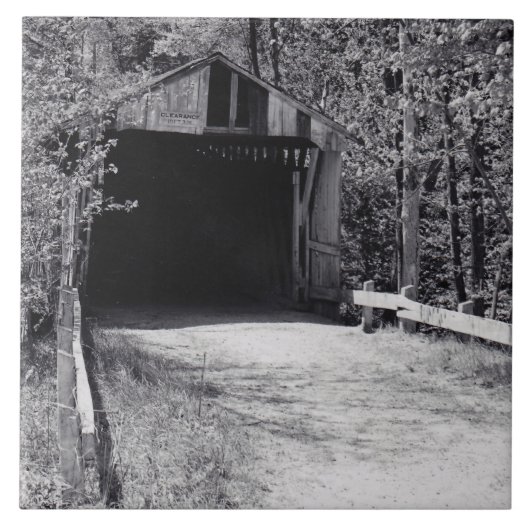 屋根付き橋 タイル (正面)