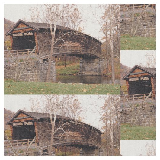 屋根付き橋 ファブリック (クローズアップ)