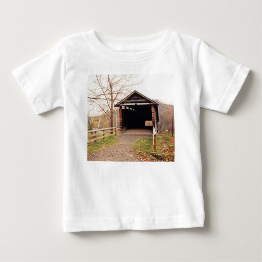 屋根付き橋 ベビーTシャツ (正面)