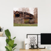 屋根付き橋 ポスター (ホームオフィス)