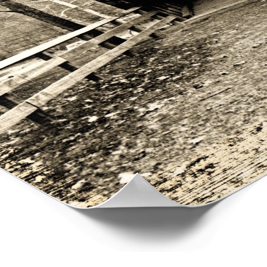 屋根付き橋 ポスター (角)