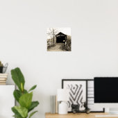 屋根付き橋 ポスター (ホームオフィス)