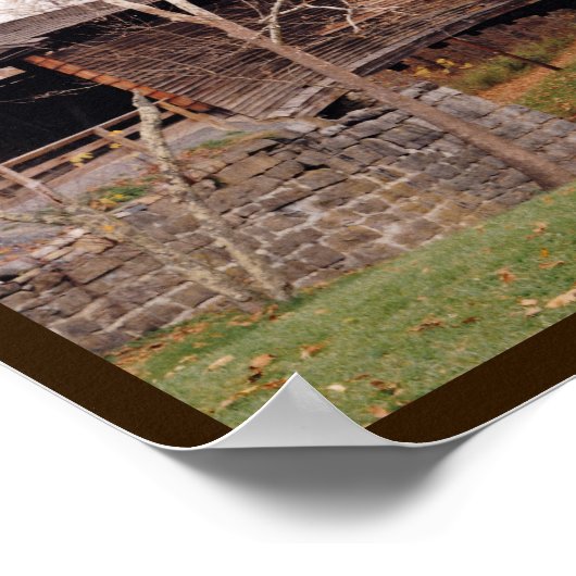 屋根付き橋 ポスター (角)