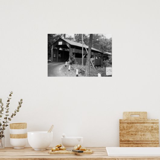 屋根付き橋 ポスター (キッチン)