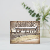 屋根付き橋 ポストカード (スタンド正面)