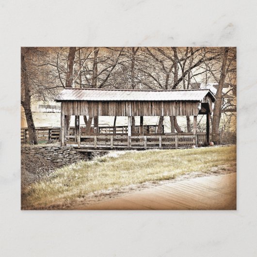 屋根付き橋 ポストカード (正面)