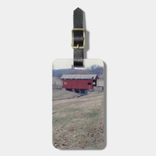 屋根付き橋 ラゲッジタグ (正面縦)