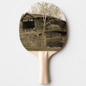 屋根付き橋 卓球ラケット (正面)