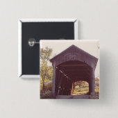 屋根付き橋 缶バッジ (正面&裏面)