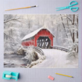 屋根付き橋 薄葉紙 (クラフト)