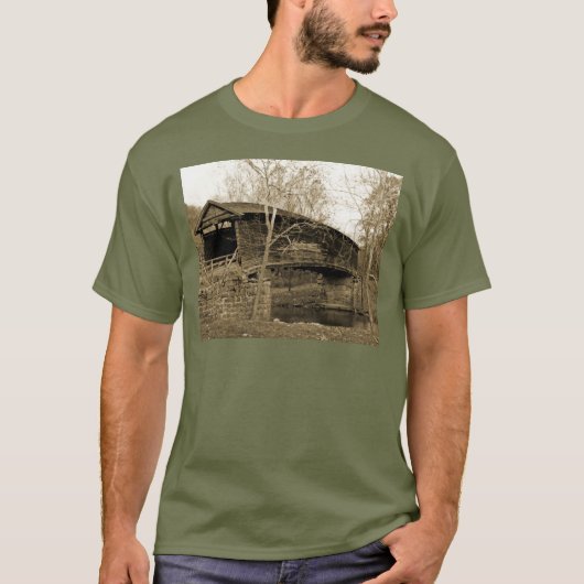 屋根付き橋 Tシャツ (正面)