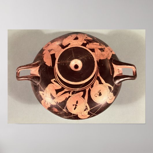 屋根付き赤姿カップ ポスター (正面)