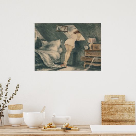 屋根付き部屋 ポスター (キッチン)