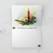 屋根付橋のクリスマスカード カード (内部)