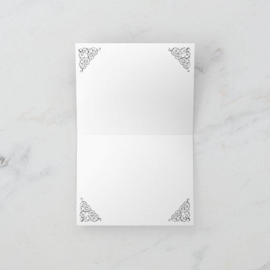 屋根付橋のPennのアマン派の乳母車のこんにちはメッセージカード カード (内部)