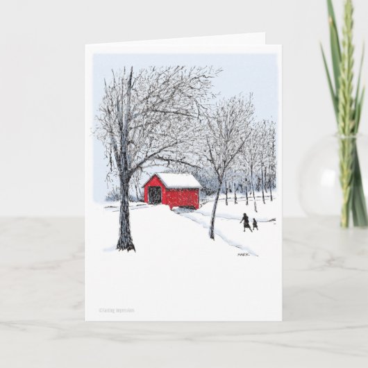 屋根付橋 シーズンカード (正面)