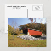 屋根付橋 ポストカード (正面/裏面)