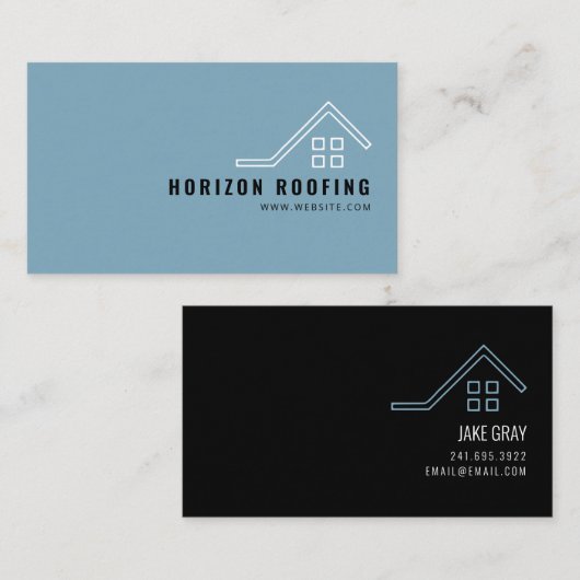 屋根会社の名刺 名刺 (正面/裏面)