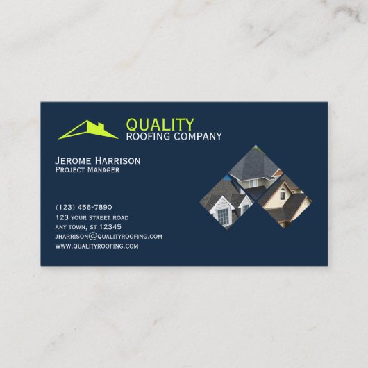 屋根会社 名刺 (正面)