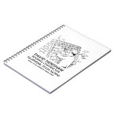 屋根作業員または屋根工事請負業者ノートブック ノートブック (左側)