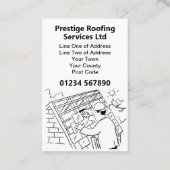 屋根修理と屋根 名刺 (裏面)