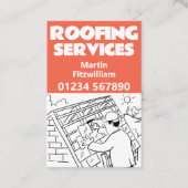 屋根修理と屋根 名刺 (正面)