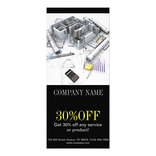 屋根修理建築の家の革新 ラックカード (正面)