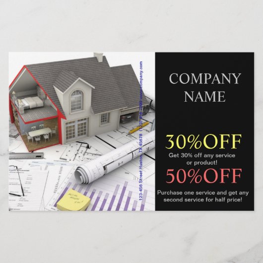 屋根修理・建設・住宅リフォーム チラシ (正面)