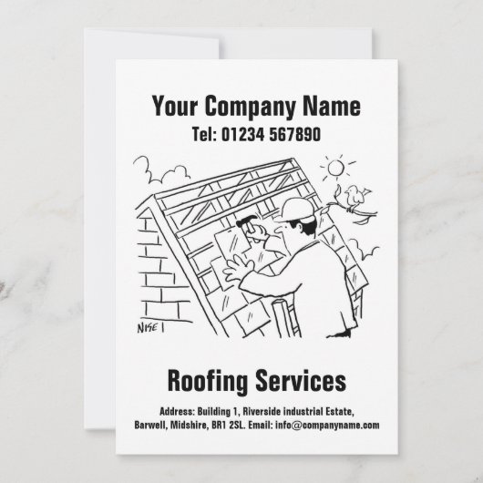 屋根屋と屋根サービス漫画のデザインカード シーズンカード (正面)