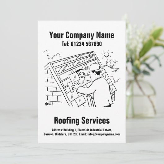 屋根屋と屋根サービス漫画のデザインカード シーズンカード (スタンド正面)