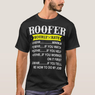 屋根屋時給おもしろい贈答屋 Tシャツ