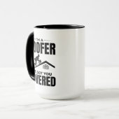 屋根屋 – 屋根葺き得デザイン マグカップ (正面左)