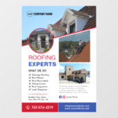 屋根工事サービス オーダーメイド ウィンドウサイン (シート)