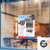 屋根工事サービス カスタム ウィンドウサイン (カフェ窓)