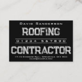 屋根工事請負業者の名刺 名刺 (正面)