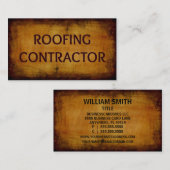 屋根工事請負業者の名刺 名刺 (正面/裏面)