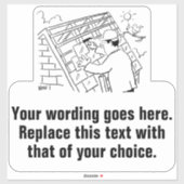 屋根工事請負業者または屋根屋のプロモーション シール (シート)