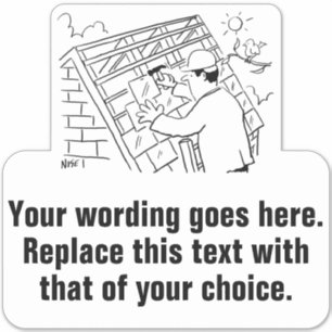 屋根工事請負業者または屋根屋のプロモーション シール