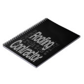 屋根工事請負業者 ノートブック (左側)