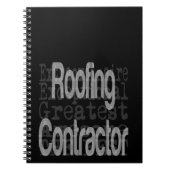 屋根工事請負業者 ノートブック (正面)