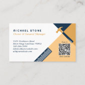 屋根工事・住宅改修工具のロゴ 名刺 (裏面)