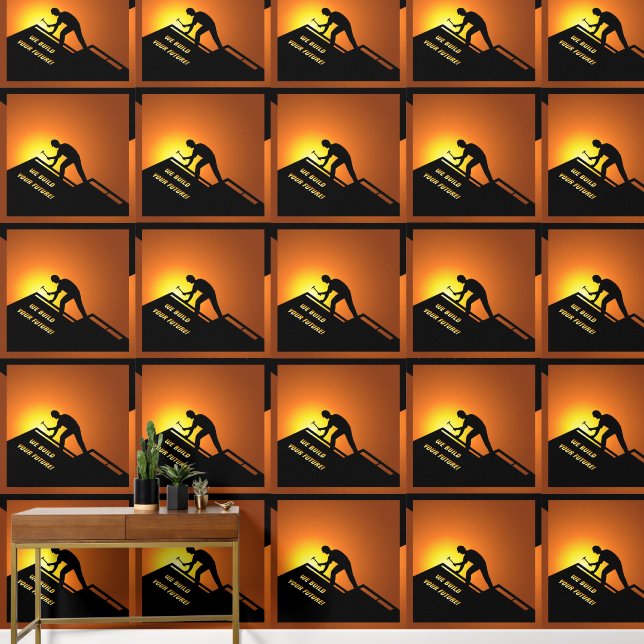 屋根工事 壁紙 (廊下)