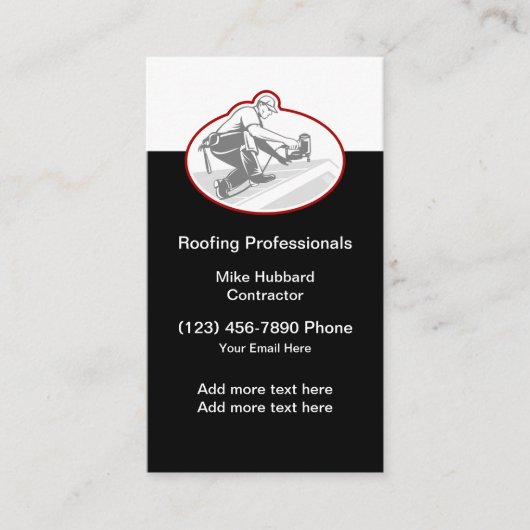屋根建築サービス 名刺 (正面)