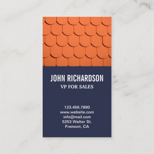 屋根建築プロフェッショナル屋根サービス 名刺 (裏面)