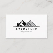 屋根建築ホーム改善ツールロゴ 名刺 (正面)