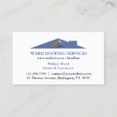 屋根建築名刺 名刺 (正面)