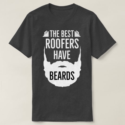 屋根最高のはひげを生やした Tシャツ (デザイン正面)